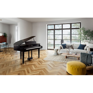 Yamaha Clavinova CLP-865GP (Polished Ebony) in the living room