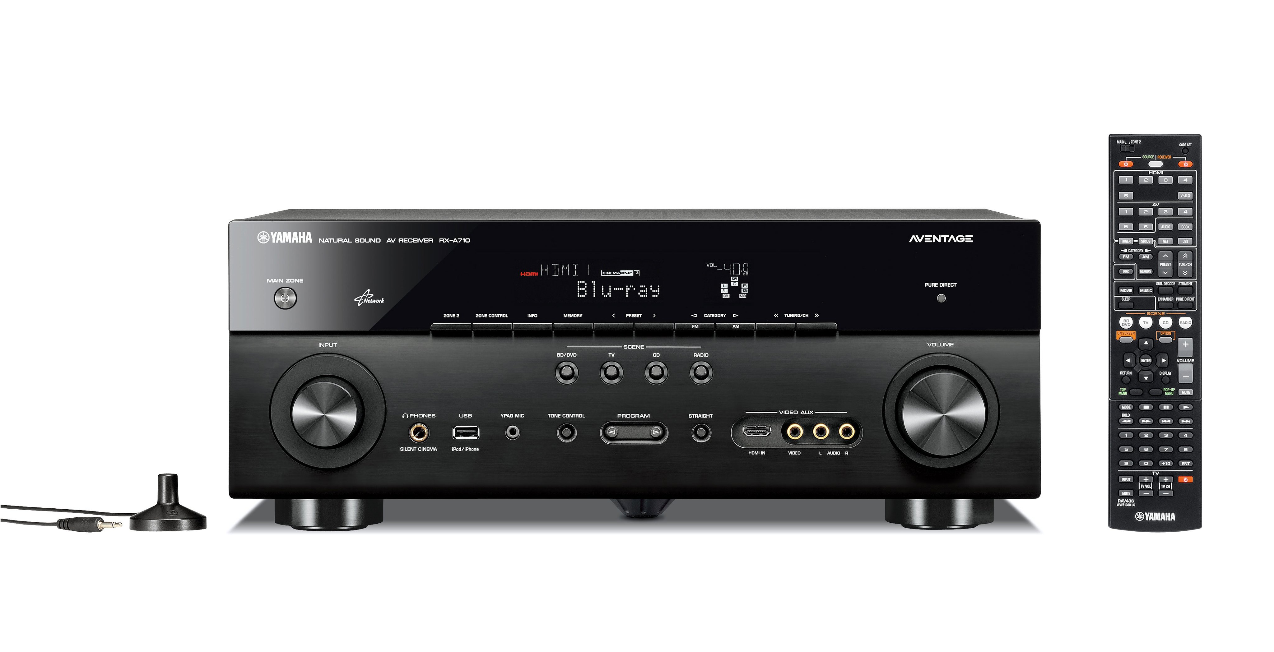 Yamaha RX-A710 Home theater receiver with 3D-ready HDMI switching