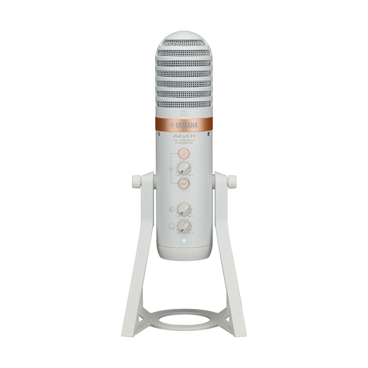 Yamaha Live Streaming USB Microphone AG01 White