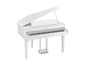 Diagonal side view of the Yamaha Clavinova CLP-865GPWH