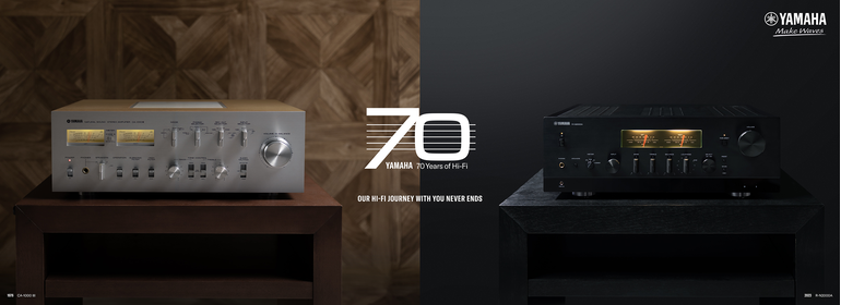Main visual of Yamaha HiFi 70th Anniversary