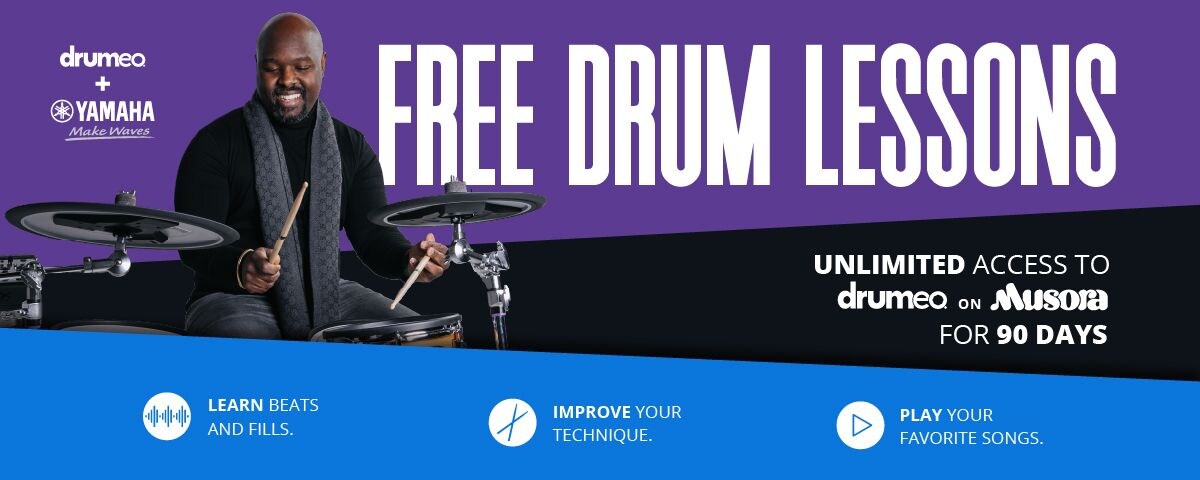 Drumeo Campaign banner