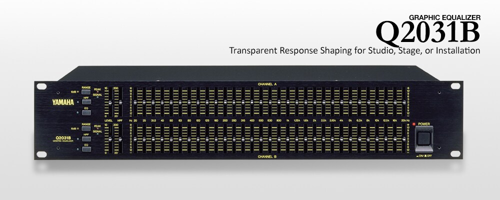 YAMAHA Q2031B グラフィックイコライザー Q2031B - Overview - Processors - Products - Audio - Yamaha