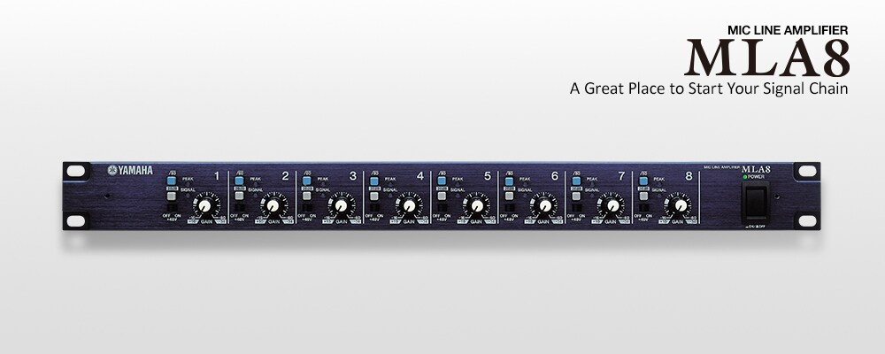 【美品】YAMAHA ヤマハ MLA8 Mic Line Amplifier ヤマハ | MLA8 - インターフェース - 概要