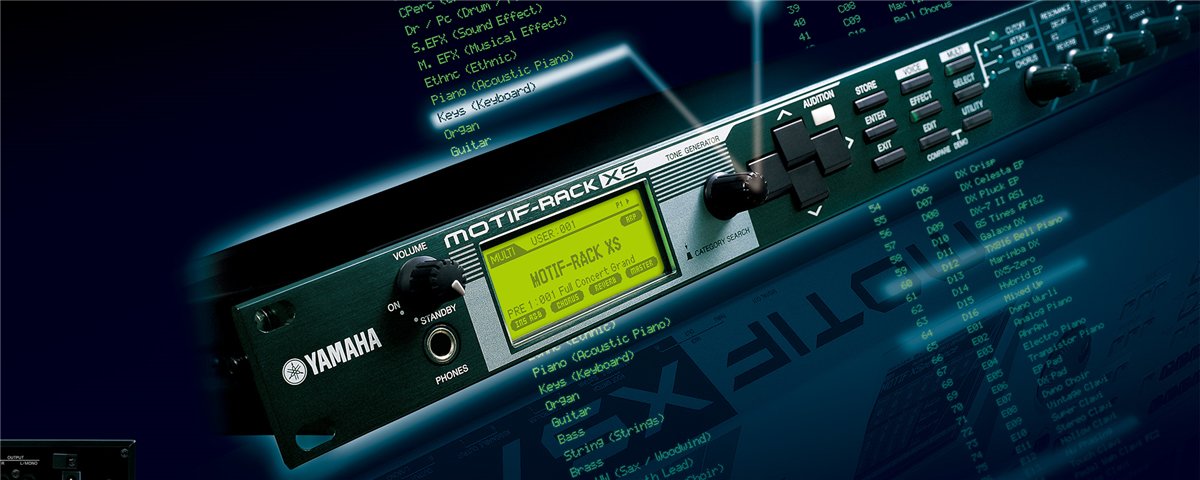 MOTIF-RACK XS - Features - Synthesizers - Synthesizers & Stage ...