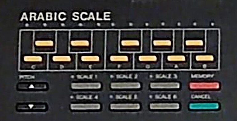 PSR-64 scale tuning function