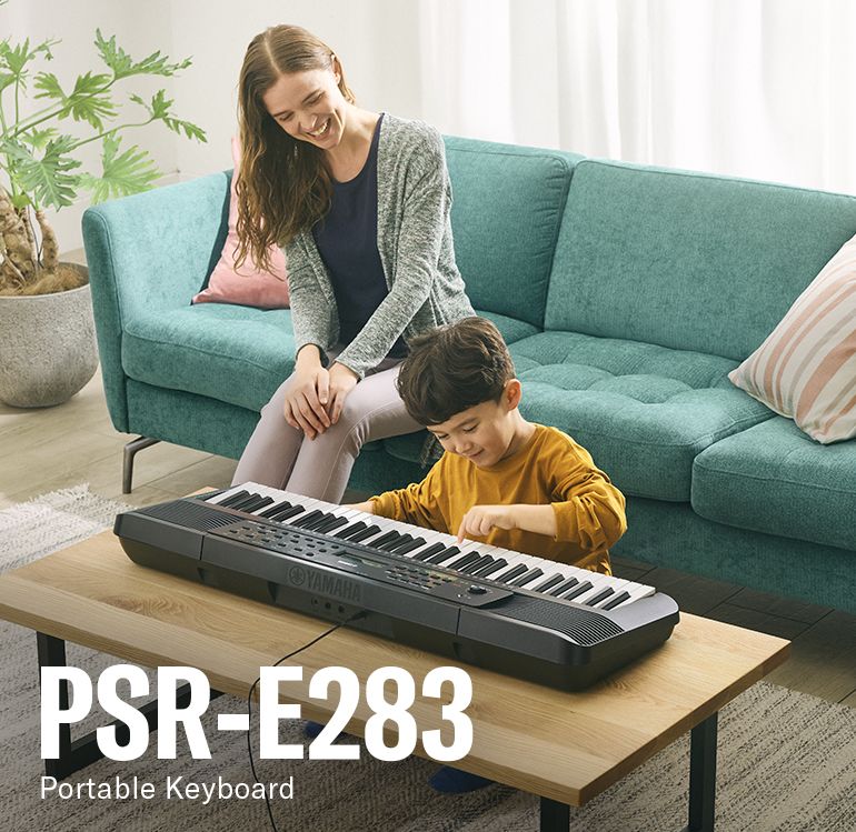 YAMAHA｜ヤマハ 電子キーボード PSR-E283 [61鍵盤] YAMAHA PSR-E283 キーボード 61鍵盤 スタンド・ヘッドホンセット
