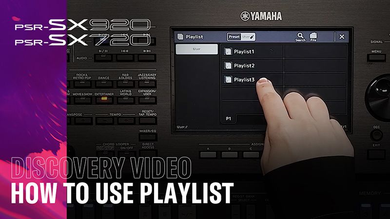PSR-SX Media Library - Yamaha - Canada - English