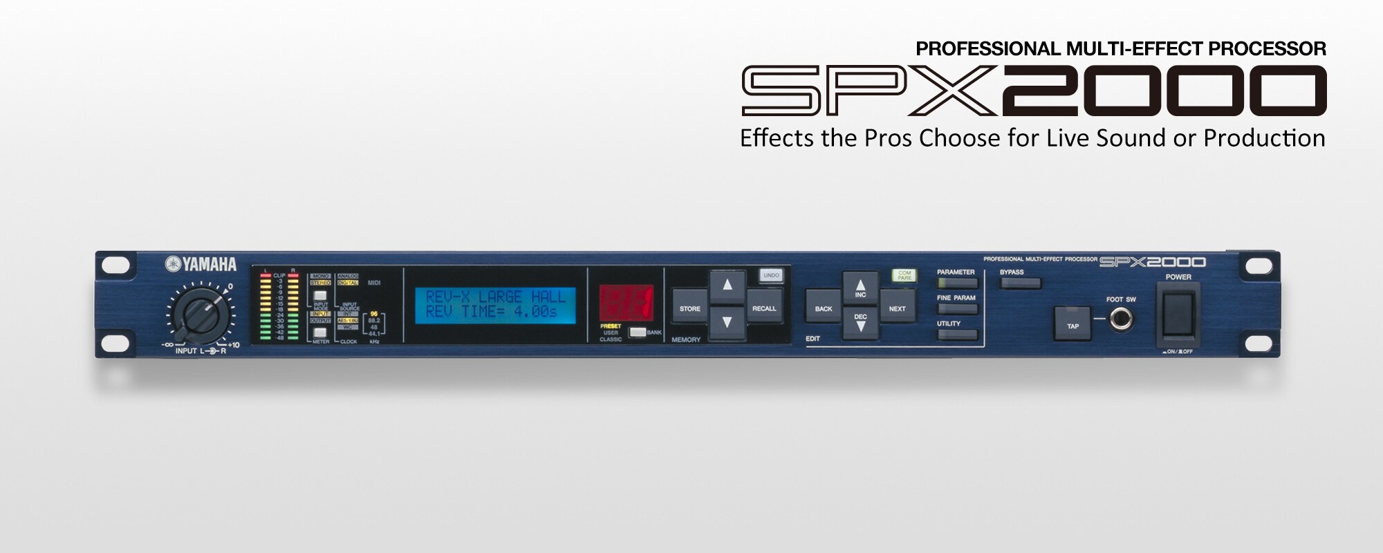 SPX2000 - Overview - Processors - Products - Audio - Yamaha