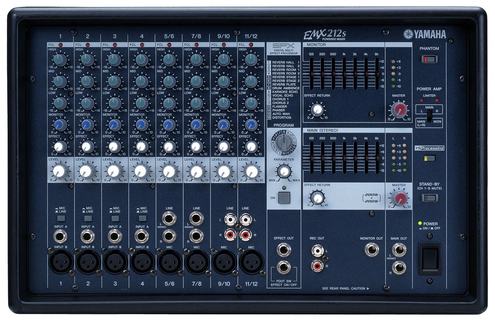 d*z様 YAMAHA EMX2000 powered mixer YAMAHA EMX2000 12 CHANNEL POWERED MIXER EMX-2000 (400W RMS in
