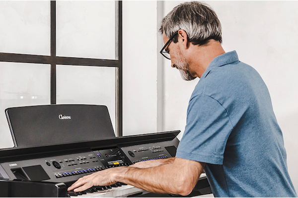 The experience of playing with a full backing band, all from this one instrument