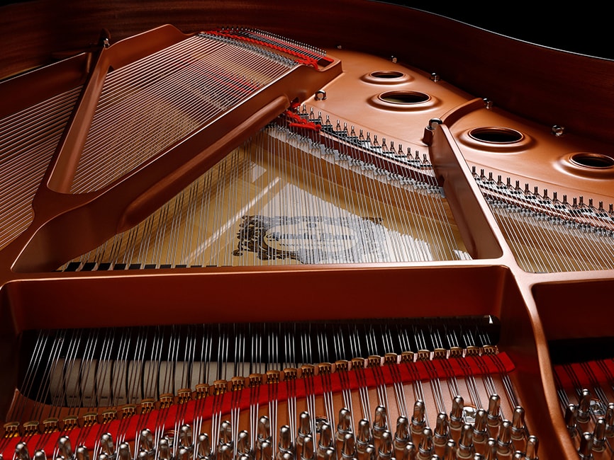 A photo of a Yamaha grand piano