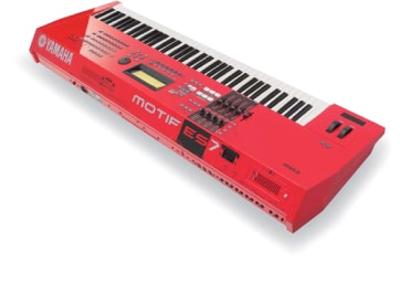 photo:The MOTIF ES7 , a Red prototype that was never released