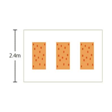 Panels should be evenly aligned and installed vertically.