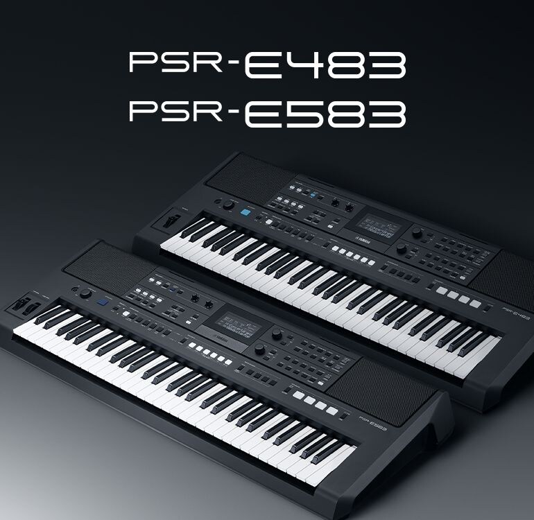 Yamaha Keyboard PSR-E483 and E583.