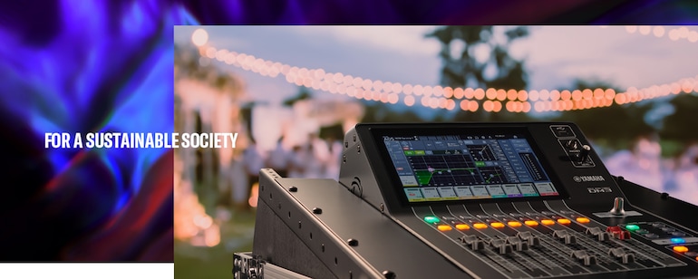 An outside event using Yamaha DM3 mixing console.