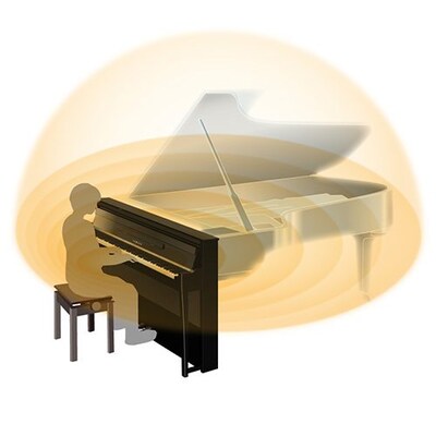 3. Système sonore récemment repensé pour un son de piano à queue plus réaliste