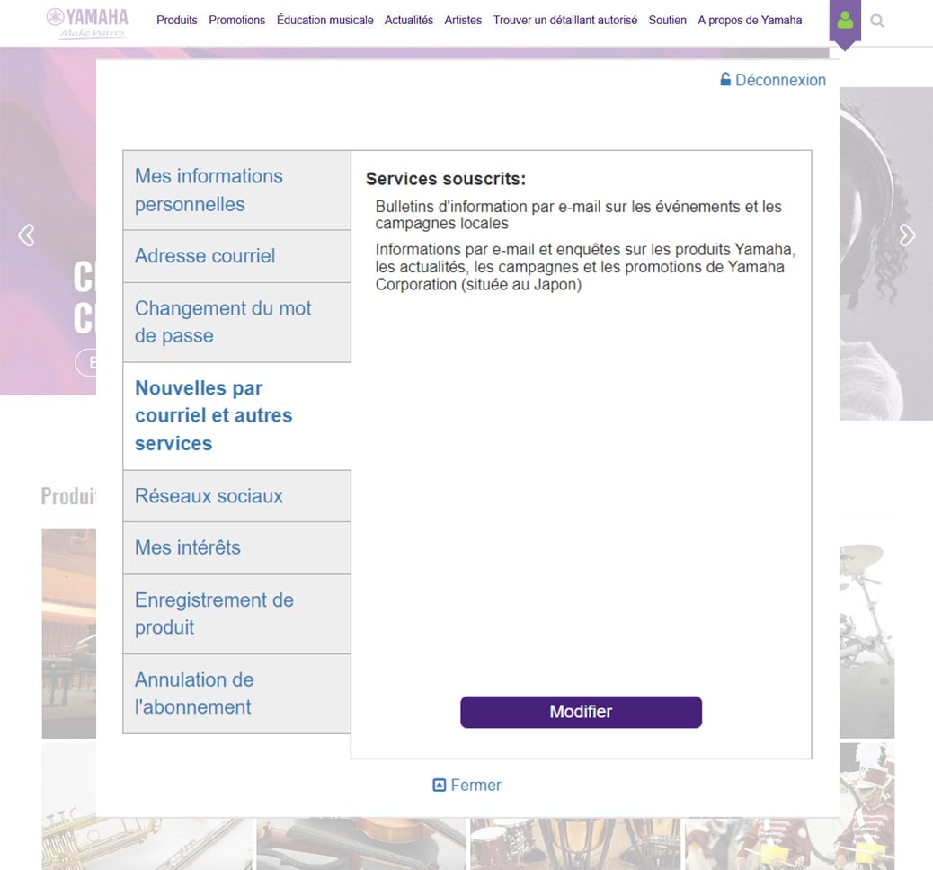 Service de nouvelles par courrier électronique