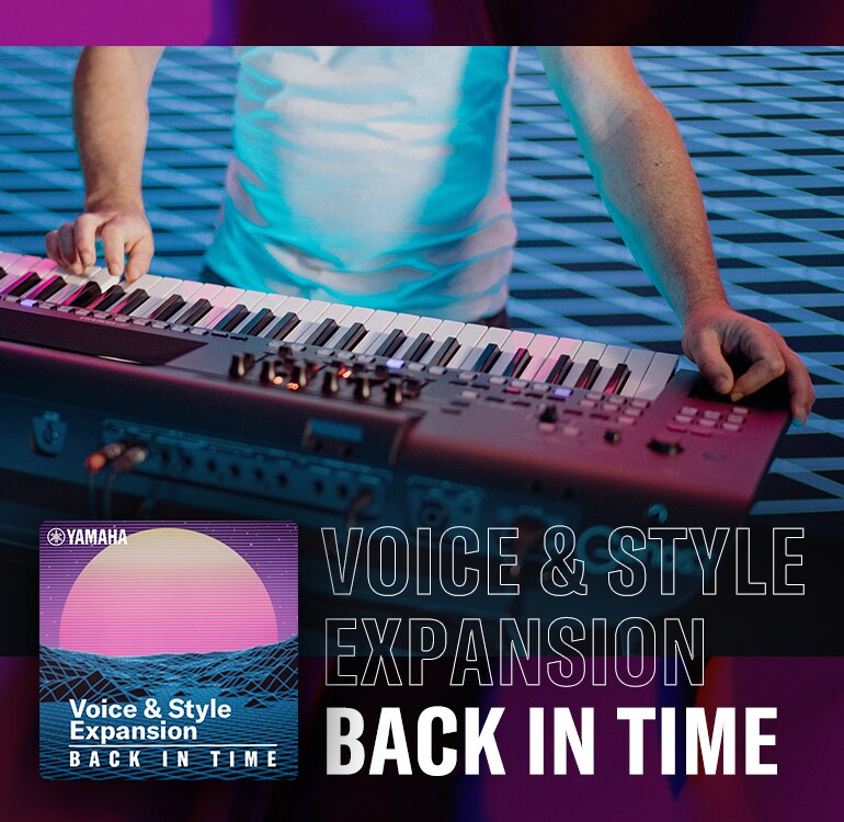 Image principale présentant le pack de Voix et d'expansion « Back in Time ».