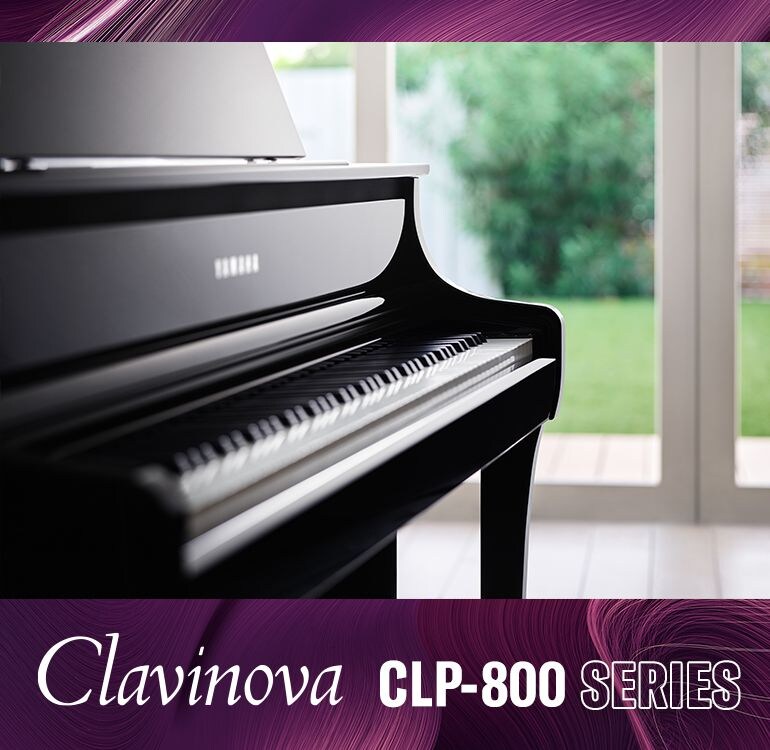 Yamaha Clavinova CLP-875PE viewed from the side