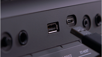 PSR-E583 Image caractéristique de la connectivité et des sorties