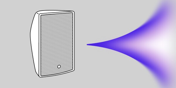 Icône d'enceinte pour montage en surface avec aura