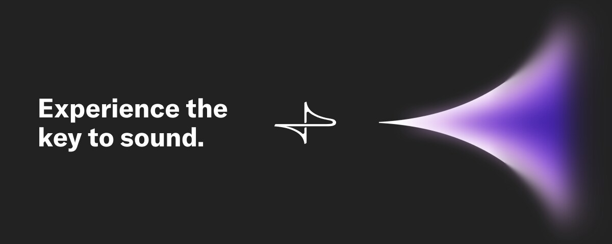 Découvrez la clé du son. Logo ProVisionaire et aura violette