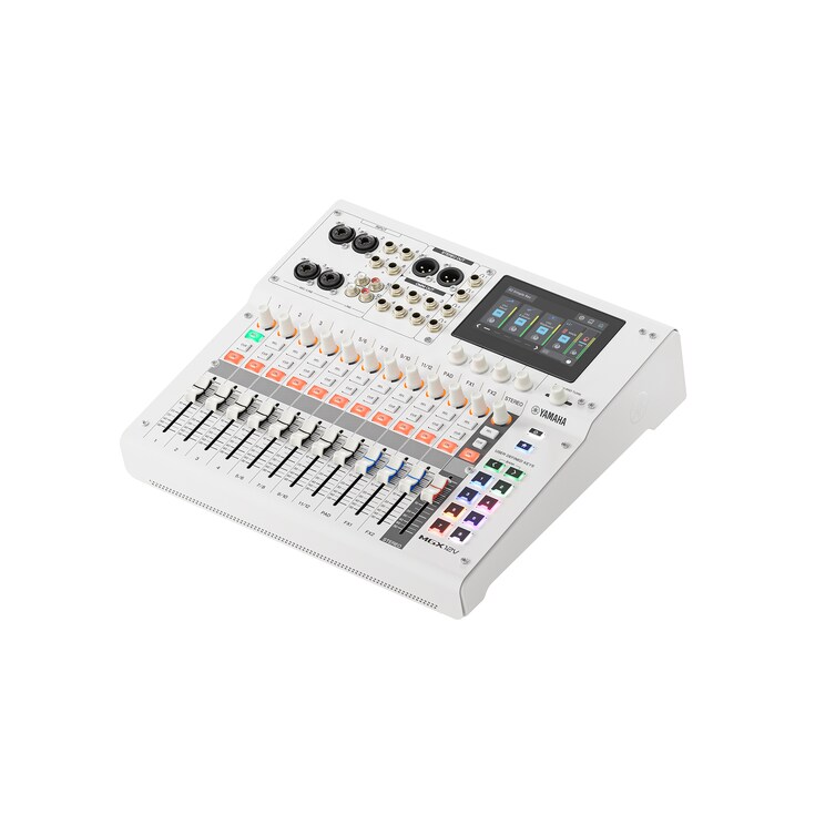 Console de mixage numérique Yamaha 18 canaux avec interface vidéo MGX12V W (blanc)