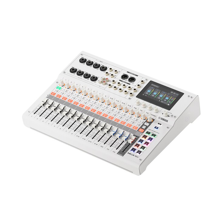 Console de mixage numérique Yamaha 22 canaux avec interface vidéo MGX16V W (blanc)