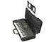 The keyboard fits into the Yamaha keyboard bag SC-KB650, and the music rest that comes with the keyboard fits into the bag.