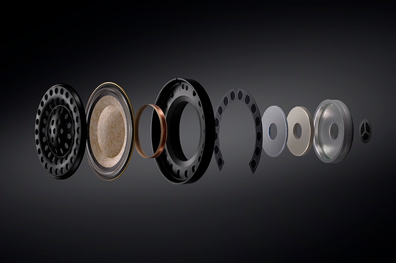 Intérieur du pilote du casque audio YHC3000