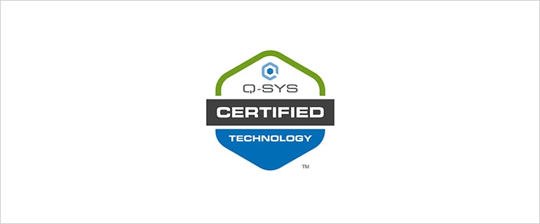 Q-SYS Certified Logo
