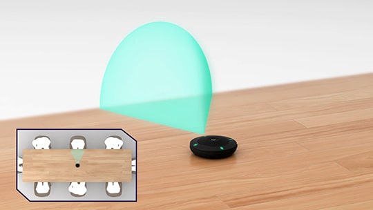 Illustration showing hyper-cardioid direction