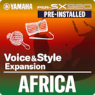 Afrique (Pack d'extension préinstallé - données compatibles avec Yamaha Expansion Manager)
