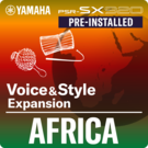Afrique (Pack d'extension préinstallé - données compatibles avec Yamaha Expansion Manager)