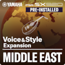 Moyen-Orient (Pack d'extension préinstallé - données compatibles avec Yamaha Expansion Manager)
