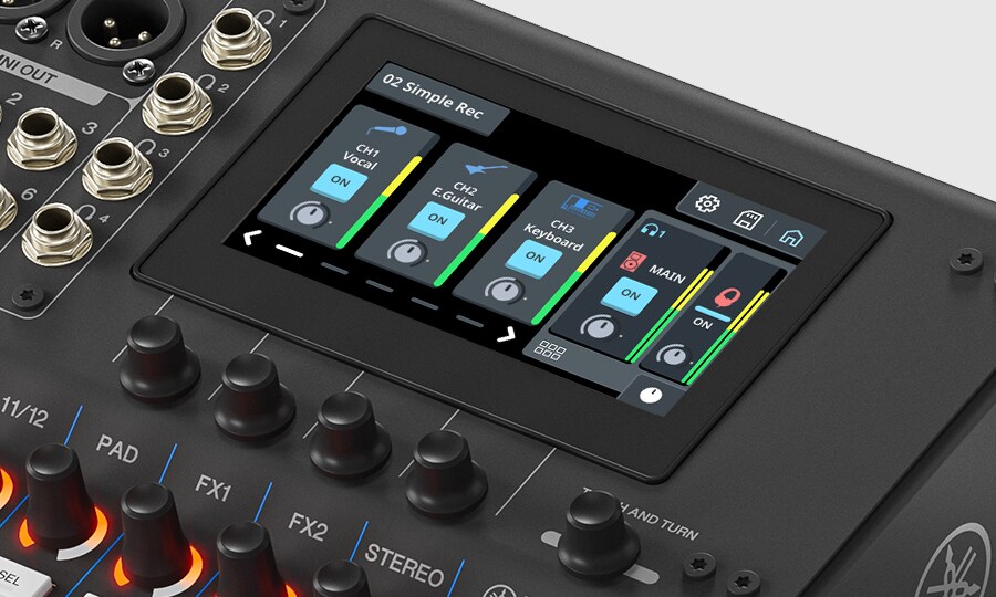 Yamaha MGX12 : contrôle rapide et intuitif - réglé avec précision
