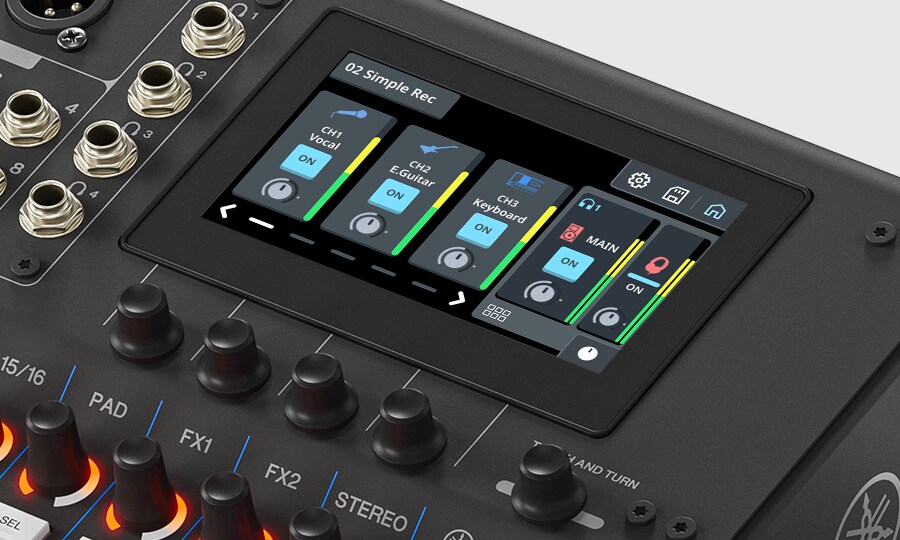 Yamaha MGX16 : contrôle rapide et intuitif - réglé avec précision