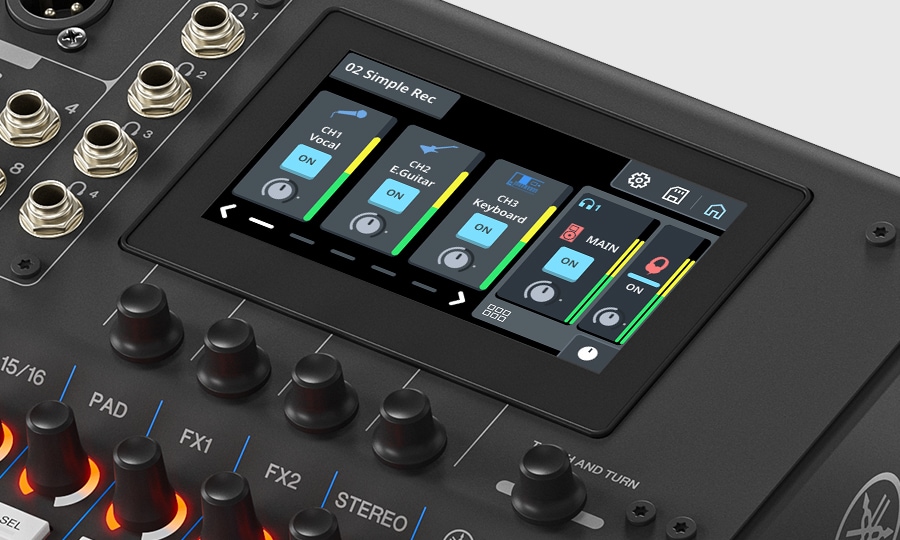 Yamaha MGX16V : contrôle rapide et intuitif - réglé avec précision