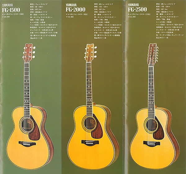 Guitares folk FG1500/2000/2500