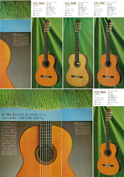 Guitares classiques personnalisées GC30A/B/C