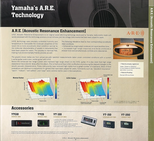 Technologie originale Yamaha de reformage du bois A.R.E.